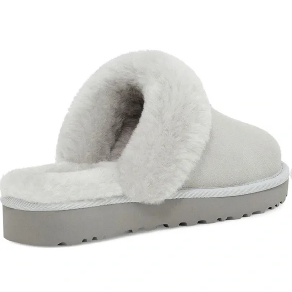 New ugg light grey genuine shearling slipper - Picture 10 of 14